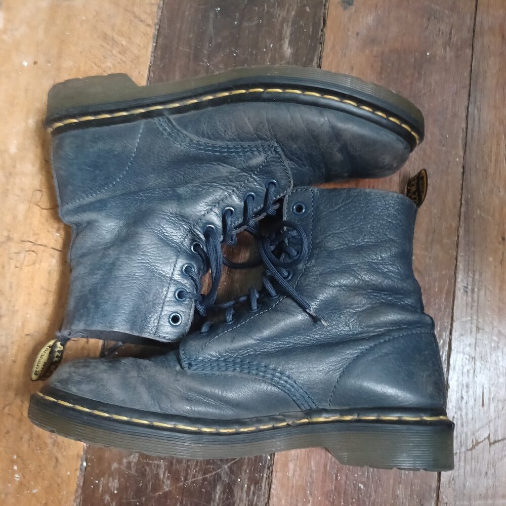 Dr. Martens Blue Combat Boots